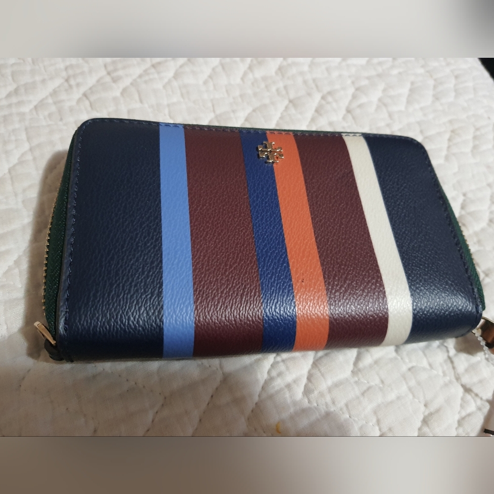 Tory Burch kerrington Multi- striped Wallet